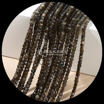 Çeşitli renkli Doğal Mini Küp kare mücevher boncukları Gül Kuvars Apatit DIY için Bilezik Kolye küpe Mücevher yapımı