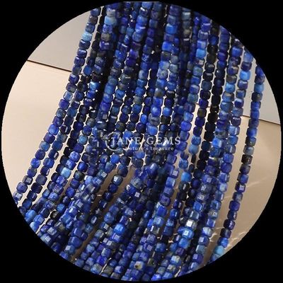 Yapmacası Mücevher Yapımı için cilalı çok renkli Lapis Lazuli Amazonite Küp Kesme Değerli Taş Boncukları