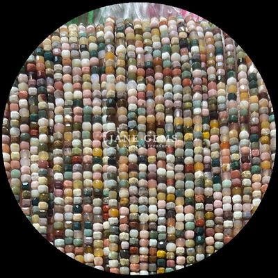 Özelleştirilebilir Küp kare mücevher boncukları Altın Rutilated Kuvars Prehnite gevşek iplikler mücevher yapımı için boncuklar