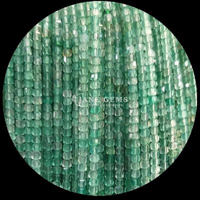 Renkli Mini Küp Gemstone İnciler Pembe Opal ve Yeşil Agat Işıkları DIY Mücevherler