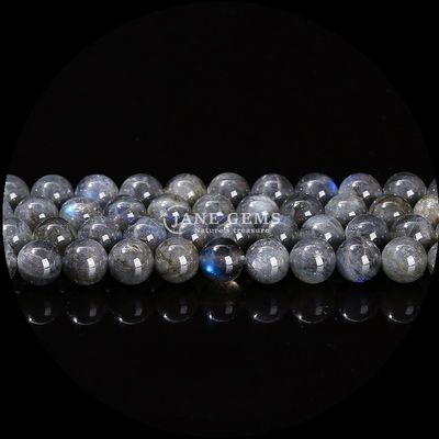 Yuvarlak Şekil Çeşitli Doğal Değerli Taşlar Labradorite Amazonite DIY Mücevher Tasarımları için gevşek iplikler