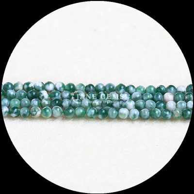 Doğal Çok Renkli Yuvarlak Değerli Taşlar Afrika Turkuaz Yeşil Nokta Bilezikler Boynuzlar Kulaklıklar DIY Mücevher Yapımı
