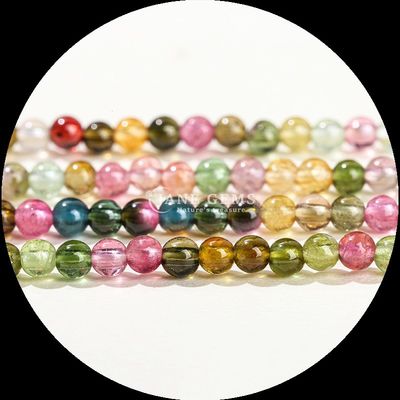 Doğal değerli taşlar çok renkli pembe aventurine güneş taşı gevşek boncuk telleri