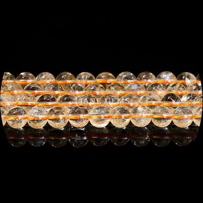 Doğal yuvarlak şekil mücevherler açık kuvars sitrin ametist DIY mücevher için gevşek teller