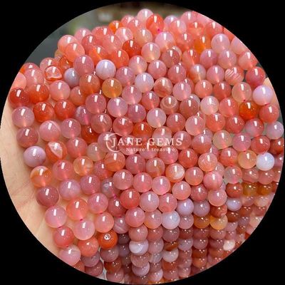 DIY Mücevher Yapma 8mm Yuvarlak Doğal Değerli Taş Tırnakları Kiraz Agate ve Çeşitli Agate Fileri için Küpeler