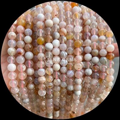 DIY Mücevher Yapma 8mm Yuvarlak Doğal Değerli Taş Tırnakları Kiraz Agate ve Çeşitli Agate Fileri için Küpeler