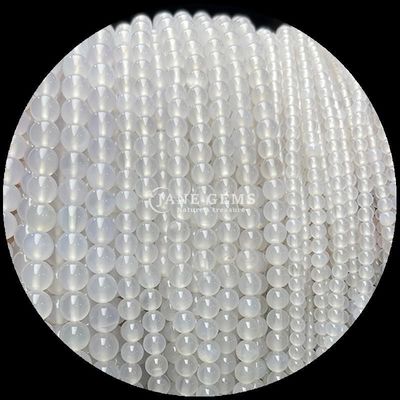 Çizgili Agate İnciler Gemstone İnciler Mücevher Yapımında 8mm