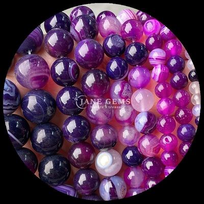 Yuvarlak 8 mm cilalı doğal taş boncukları mücevher yapımı için iplikler DIY bilezikler kolye çok renkli