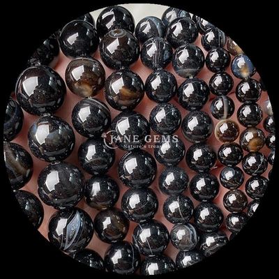 Yuvarlak 8 mm cilalı doğal taş boncukları mücevher yapımı için iplikler DIY bilezikler kolye çok renkli
