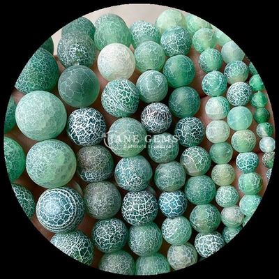 Gemstone yuvarlak şekilli boncuklar Sarı Mavi Havacılık Agate DIY Mücevherlik için gevşek iplikler