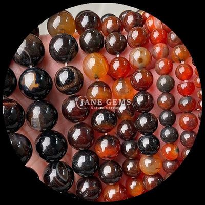 DIY mücevher küpeleri için çok renkli taş yuvarlak şekilli agaç boncukları