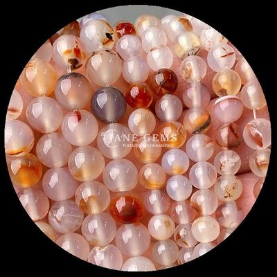DIY mücevher küpeleri için çok renkli taş yuvarlak şekilli agaç boncukları