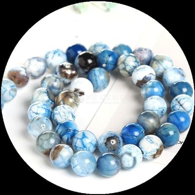 Çeşitli renkli gemstone bead fire agate DIY mücevher yapımı için gevşek bead yarılar