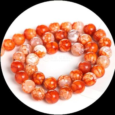 Çeşitli renkli gemstone bead fire agate DIY mücevher yapımı için gevşek bead yarılar