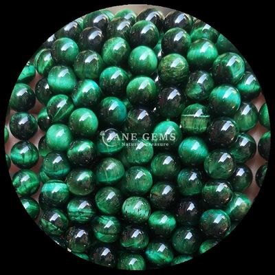 Gemstone yuvarlak şekilli boncuk Mavi Kaplan Gözü DIY Mücevher ve Hediye için gevşek boncuk telleri