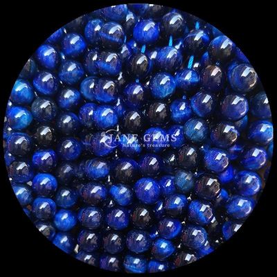 Gemstone yuvarlak şekilli boncuk Mavi Kaplan Gözü DIY Mücevher ve Hediye için gevşek boncuk telleri