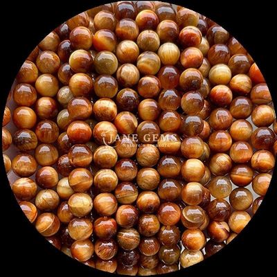 Gemstone yuvarlak şekilli boncuk Mavi Kaplan Gözü DIY Mücevher ve Hediye için gevşek boncuk telleri