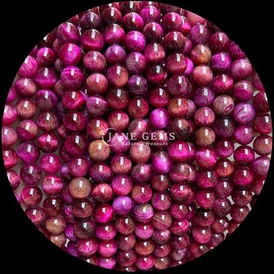 DIY Mücevher Yapım Önemli Mücevherler Marangoz 8mm Yuvarlak Şekil Kaplan Gözü gevşek marangoz iplikleri