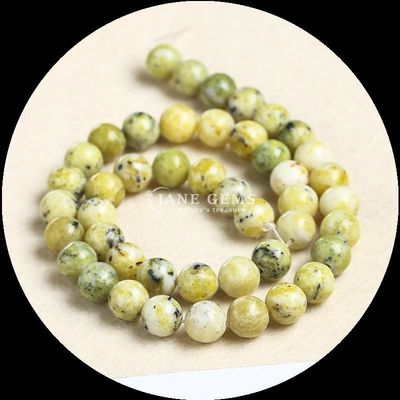 Çeşitli Renkli Yuvarlak Kesim Taşları Çeşitli Türler Howlite DIY Mücevherler için Afrika Turkuaz İnciler