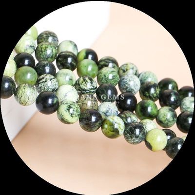 Çeşitli Renkli Yuvarlak Kesim Taşları Çeşitli Türler Howlite DIY Mücevherler için Afrika Turkuaz İnciler