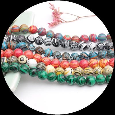 Gemstone Bead Çeşitli Sentetik Renkli Malakit İncilleri