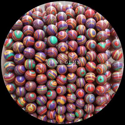 Gemstone Bead Çeşitli Sentetik Renkli Malakit İncilleri