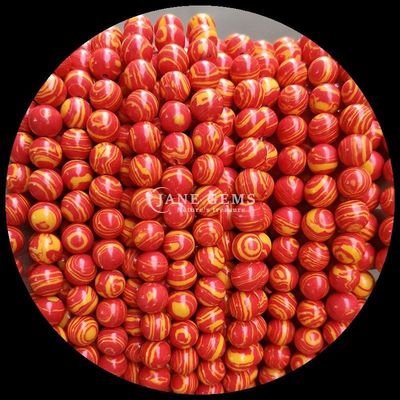 Gemstone Bead Çeşitli Sentetik Renkli Malakit İncilleri