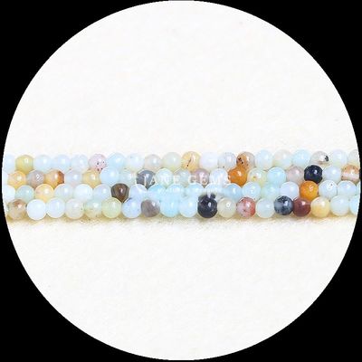 Çeşitli Renkli Gemstone Bead yuvarlak kesilmiş küçük turmalin kristal gevşek bead telleri