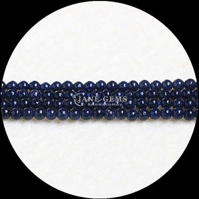 Doğal mücevherlerle yapılmış mücevher yapımı 4 mm boyutlu güzel kristal gül kuvars Sodalite gevşek boncuk telleri