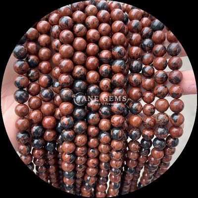 Yuvarlak Şekil Taşlar İnci Bilezikler için Mükemmel Çeşitli Taş Türleri Ejderha Kanı Hint Agate Sıfır Yuvarlak Taş İnciller Filler