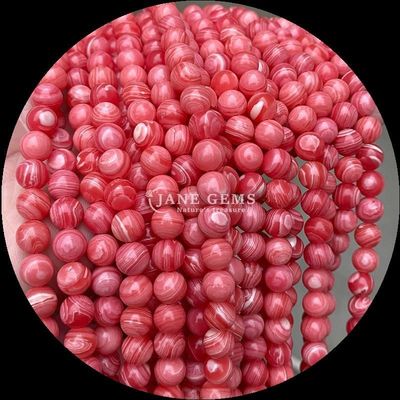 Yuvarlak Şekil Taşlar Mermer Doğal Taş Mermerler cilalı Rhodonite Sıvı Mermer Döşeleri Mükemmel Mücevher Koleksiyonları için