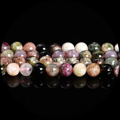 Yuvarlak Kesim Taşlar Mermer Altın Kumtaşı Mos Agat Turmalin Çeşitli Kristal İyileştirici gevşek mermer telleri En iyi DIY Mücevher Yapımı Esas