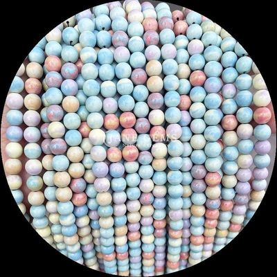 Gemstone Cut Round Gems Bead Zebra Jasper Mahagony Obsidian Çeşitli Türler Kristal Tıbbi Taş El yapımı aksesuarlar için gevşek boncuk iplikleri