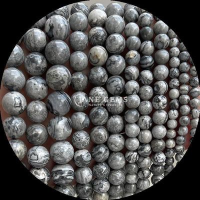 Gems Bead Round Shape 8mm B2B için doğal Gemstone Distributors Çeşitli Kristal Şifa Taşları Zebra Jasper Amazonite ve DIY için daha fazlası