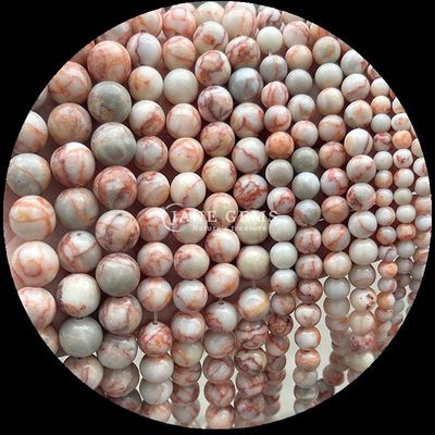 Gems Bead Round Shape 8mm B2B için doğal Gemstone Distributors Çeşitli Kristal Şifa Taşları Zebra Jasper Amazonite ve DIY için daha fazlası
