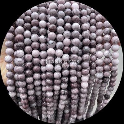 8 mm cilalı taşlar Hematit Yooperlite ve daha çeşitli türler Kristal Şifa Taşı Moda aksesuarları için gevşek boncuk telleri