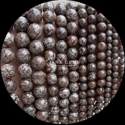 8 mm cilalı taşlar Hematit Yooperlite ve daha çeşitli türler Kristal Şifa Taşı Moda aksesuarları için gevşek boncuk telleri