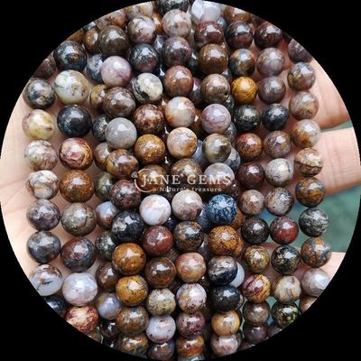 Gemstone Beads Round Shape Various Natural Healing Stones Gold Sandstone Labradorite Müşterilerinizin Gereksinimleri için gevşek boncuk telleri