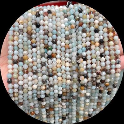 Yuvarlak Şekil Çok Renkli Değerli Taşlar Doğal Kristal İyileştirici Gül Kuvars, Lapis Lazuli DIY Mücevherler için Yumuşak Taşlar